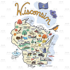 Wisconsin Medium Iced Cup Coolie