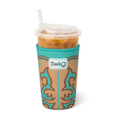 Boot Scootin' Turquoise Medium Iced Cup Coolie