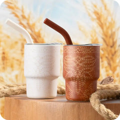 Saddle Stitch Cognac Swig Shot 2oz