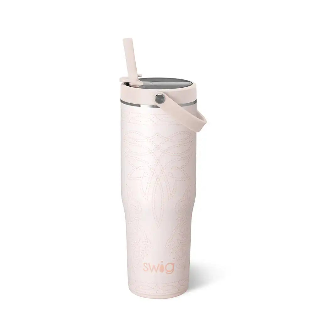 Saddle Stitch Cream To-Go Tumbler 30oz