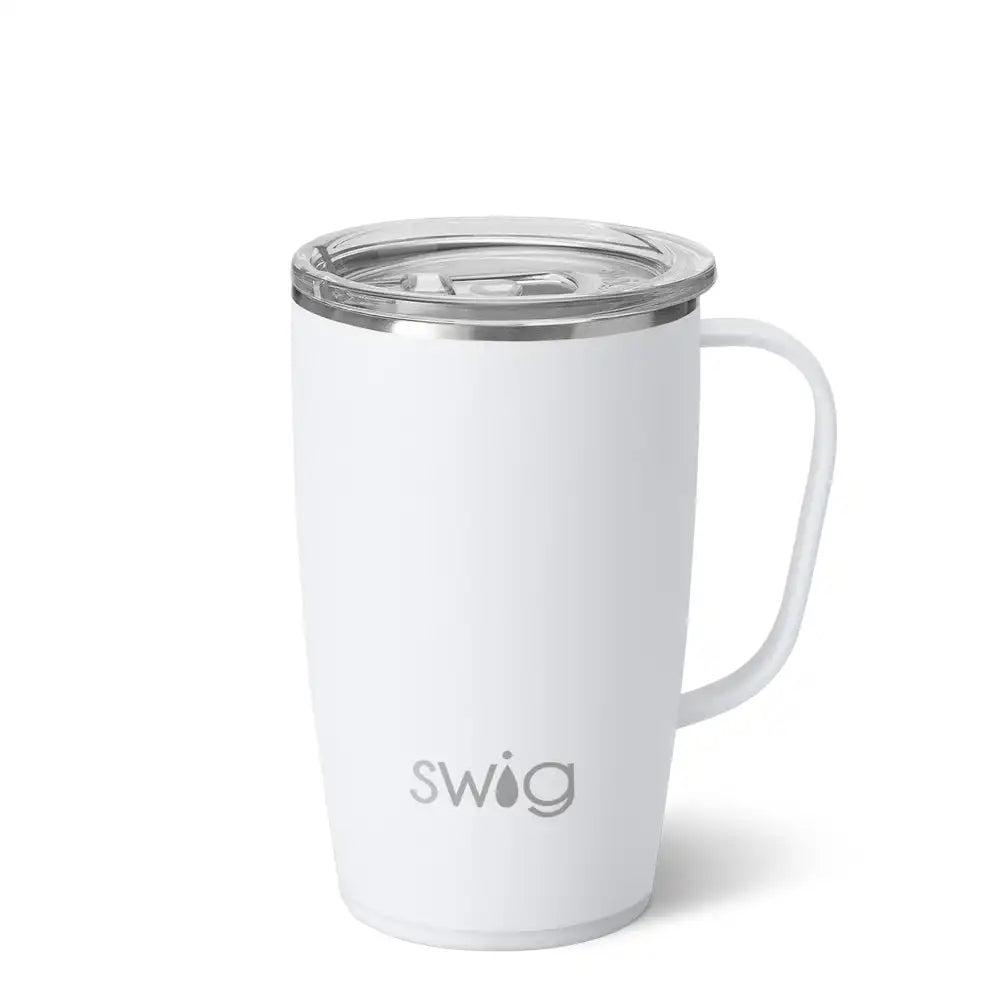 White Travel Mug 18oz